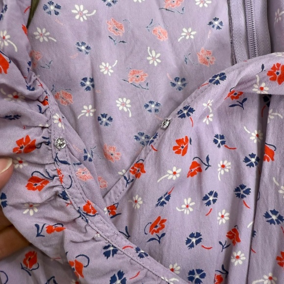 Madewell Ruffle-Edged Wrap Maxi Dress in Prairie Posies Size 4, Fall, Wedding - Picture 7 of 13